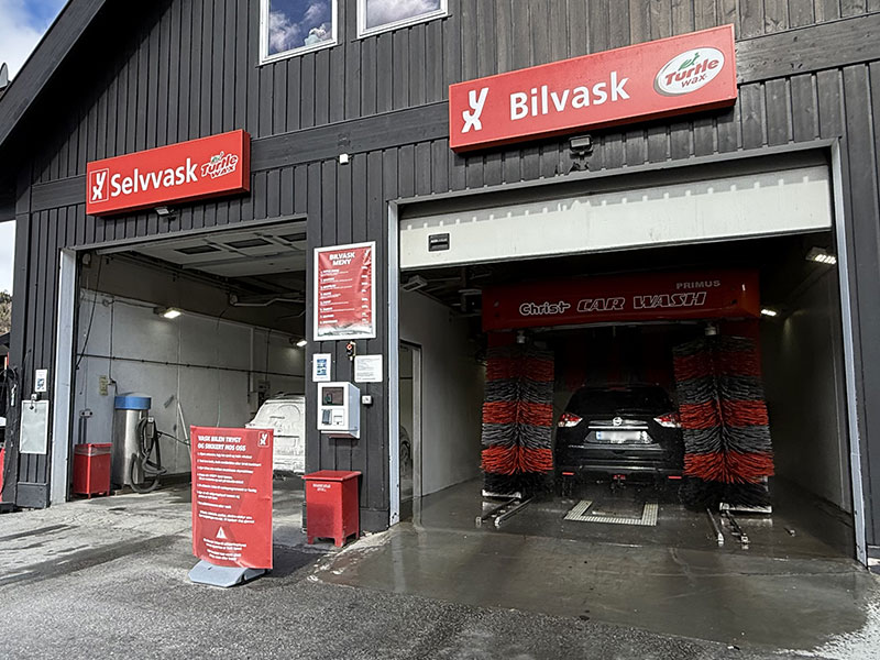 Vaskehaller for bilvask og selvvask hos YX Vågå