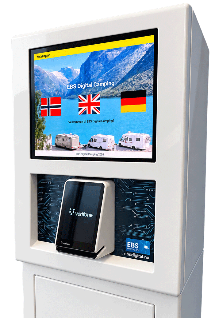 Betalingsløsninger for camping, marina og bobilparkering. PaySys 700 En komplett betalingskiosk med stor touchskjerm, som kan tilpasses dine produkter og tjenester. Støtter betaling med bankkort, mobil og smartklokke.